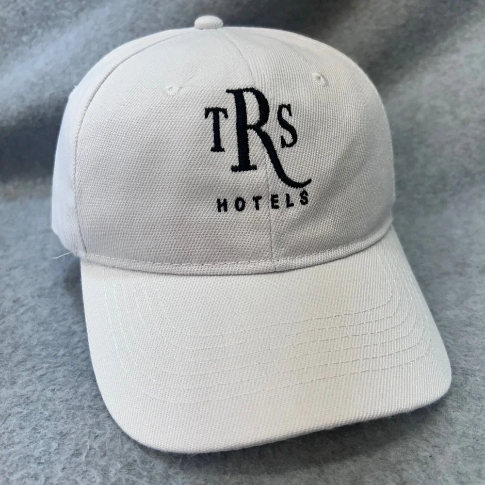 TRS Hotels Logo Unisex White Unbranded Baseball Cap Adjustable Strap OSFM